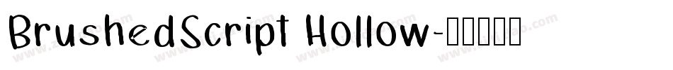 BrushedScript Hollow字体转换